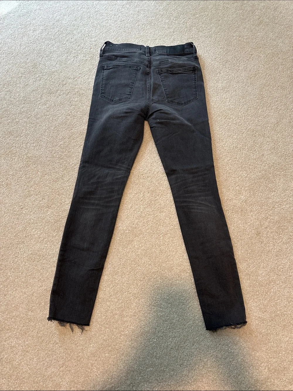 Madewell Black Distressed Skinny Jeans